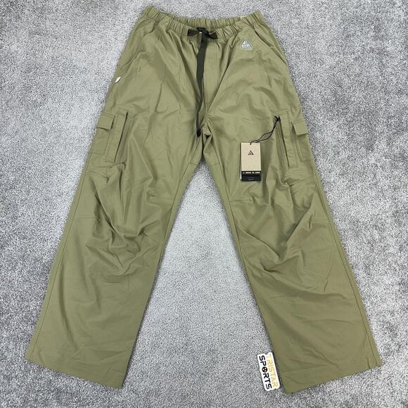 Nike ACG Oregon Series Pants Mens Medium Olive UPF 40+ Water Repel DX6969-276 - Picture 2 of 16